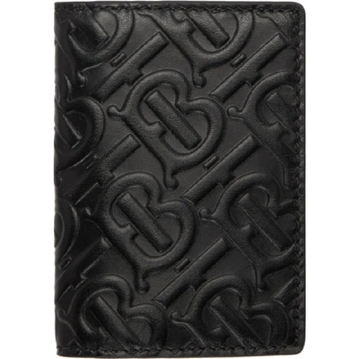 Shop Burberry Black Monogram Noah Card Holder