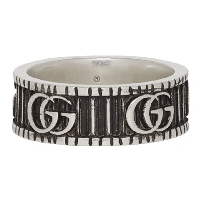 Shop Gucci Silver Double G Ring In 0811 Silver