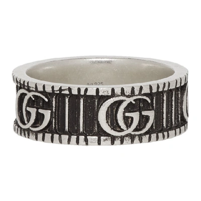 Shop Gucci Silver Double G Ring In 0811 Silver