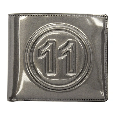 Shop Maison Margiela Grey Metallic Wallet In H6303 Metal