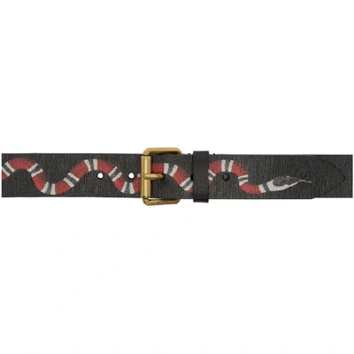 Shop Gucci Black Snake Belt