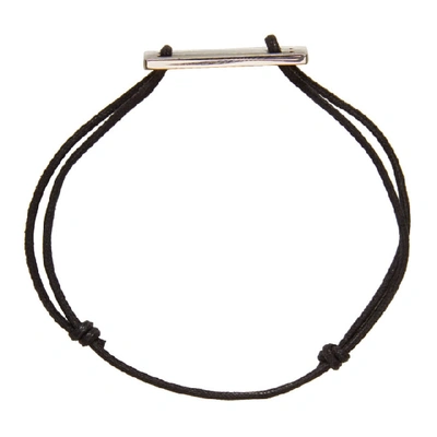 Shop Le Gramme Black Cord 'le 25/10g' Bracelet