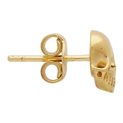 Shop Stolen Girlfriends Club Gold Baby Skull Earrings