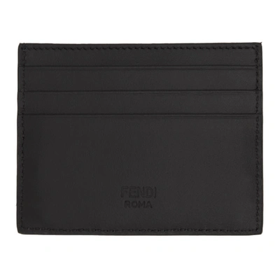 Shop Fendi Black Bag Bugs Card Holder In F0gxn