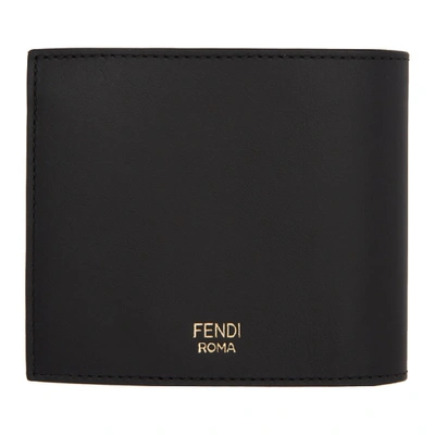 FENDI 黑色 “BAG BUGS” 双折钱包