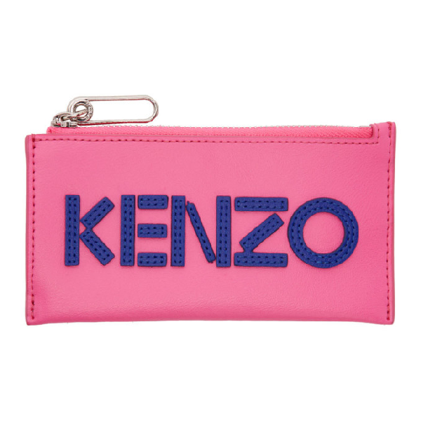 kenzo card holder pink