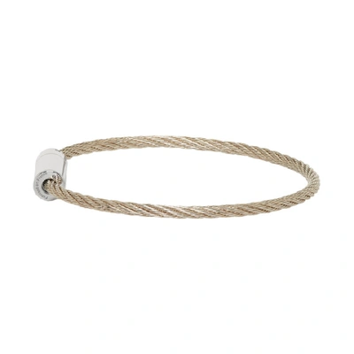 Shop Le Gramme Silver Slick Le 9 Grammes Cable Bracelet