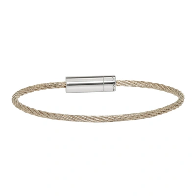 Shop Le Gramme Silver Slick Le 9 Grammes Cable Bracelet