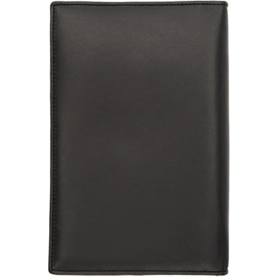 Shop Raf Simons Black Big Zipped Wallet In 00099 Black