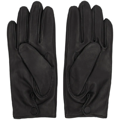 Shop Hugo Black Hlg 50 Gloves In 1 Black