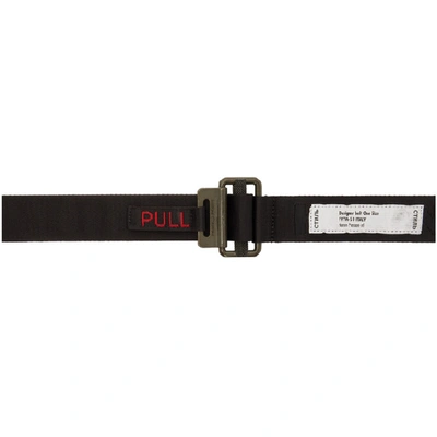 Shop Heron Preston Black Kk Tape Belt In 1010 Blkblk