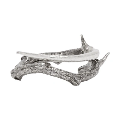 Shop Pearls Before Swine Silver Two-tone Thorn Ring