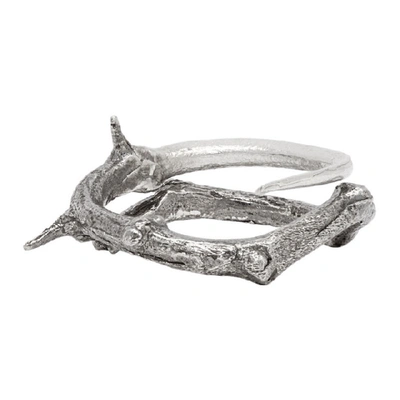 Shop Pearls Before Swine Silver Two-tone Thorn Ring