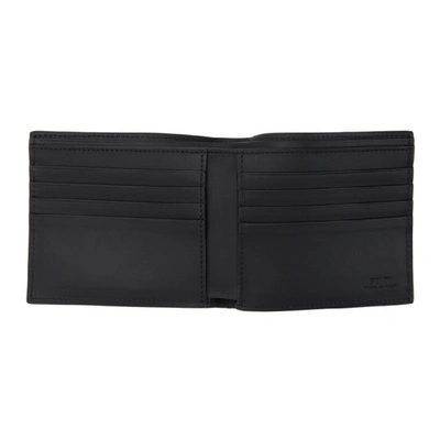 Shop Fendi Black And Gold Bag Bugs Wallet In F0kur.blk