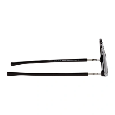 Shop Martine Rose Black And White Mykita Edition Zebra Sos Sunglasses In 925 Zebra