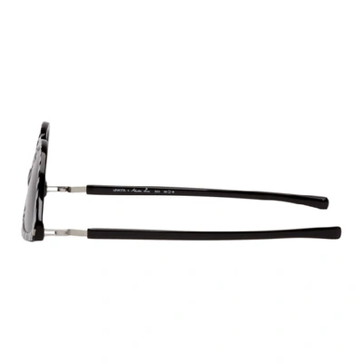 Shop Martine Rose Black And White Mykita Edition Zebra Sos Sunglasses In 925 Zebra