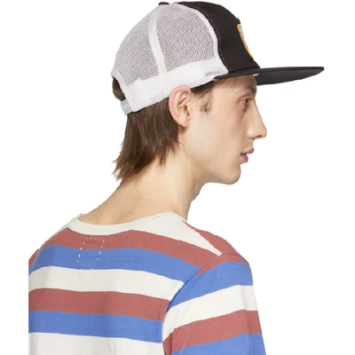 Shop Visvim Black And White Goodyear Cap