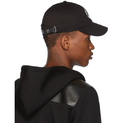 Shop Alexander Mcqueen Black Badge Cap In 1000 Black