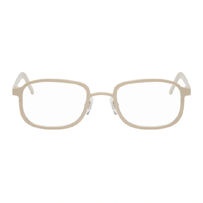 Shop Blyszak Tan Collection Iii Glasses In Gloss/clear