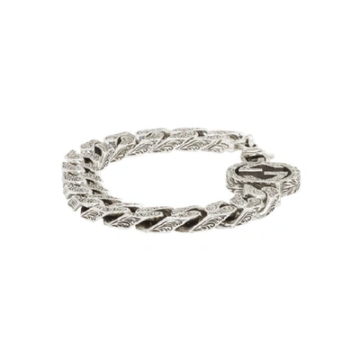 Interlocking G Chain Bracelet In Silver