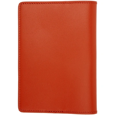 Shop Off-white Orange Quote Passport Holder In 1910 Orgblk