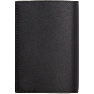 Shop Givenchy Black Logo Passport Holder In 001-blk