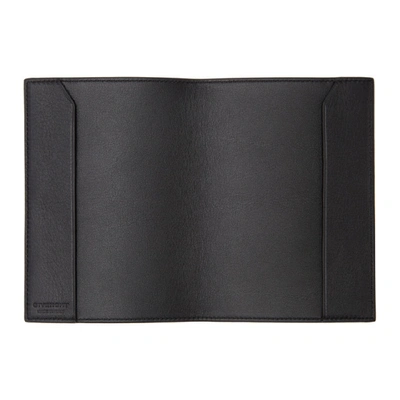 Shop Givenchy Black Logo Passport Holder In 001-blk