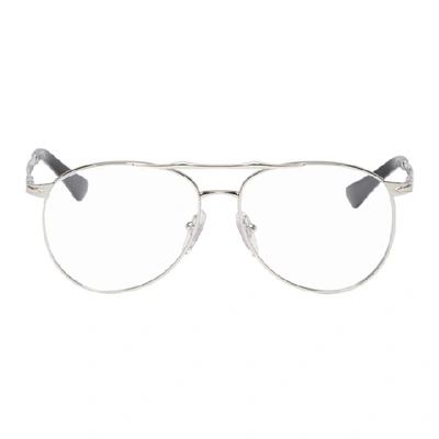 Shop Persol Silver Po2453v Glasses