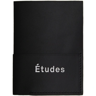 Shop Etudes Studio Black Leather Bifold Card Holder