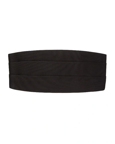 Shop Tom Ford Solid Silk Satin Cummerbund In Black