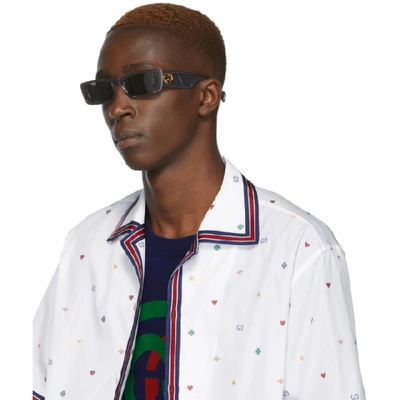 Gucci Gg0516s 002 Rectangular-frame Sunglasses In Grey | ModeSens