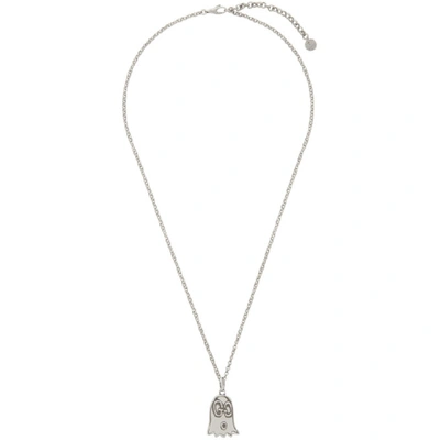 Shop Gucci Silver  Ghost Necklace In 0701 Silvr
