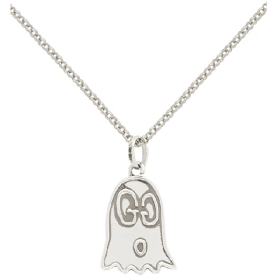 GUCCI 银色“GUCCI GHOST”项链