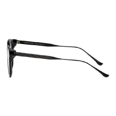 Shop Thierry Lasry Black Frenety 700 Glasses In Blkvtggry