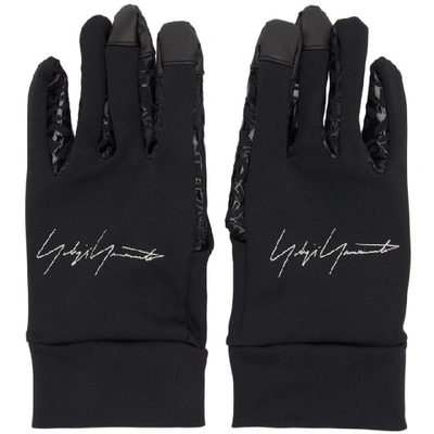 Shop Yohji Yamamoto Black New Era Gloves