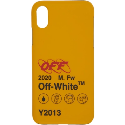 OFF-WHITE 黄色 Y2013 工业风 IPHONE X 手机壳