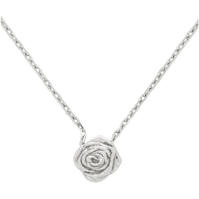 Shop Alan Crocetti Silver Rose Necklace