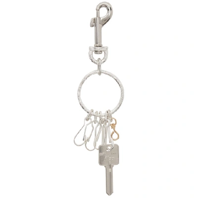 Shop Pearls Before Swine Silver Hardware Utility Keychain In .925 Silver