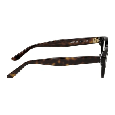 Shop Thierry Lasry Black Shifty 101 Glasses