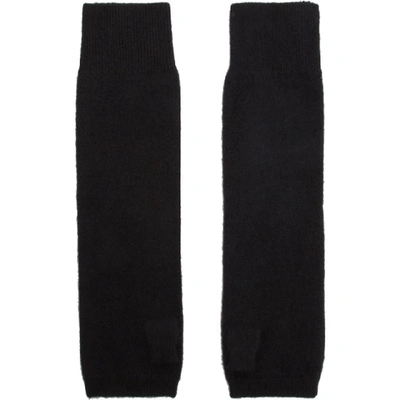 Shop Frenckenberger Black Cashmere Gloves