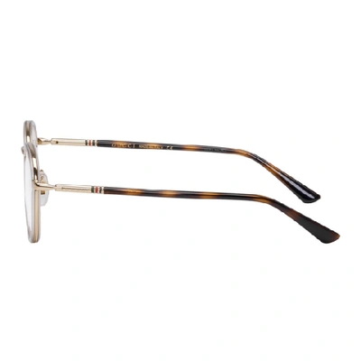 Shop Gucci Gold And Tortoiseshell Round Glasses In 003 Gold