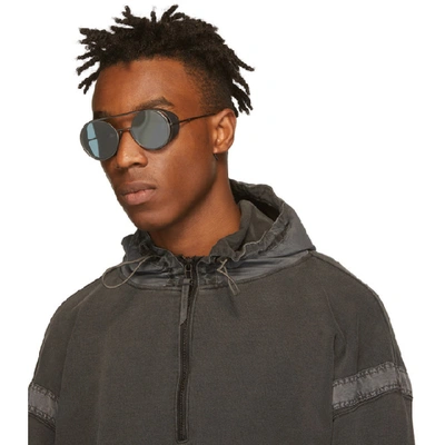 Shop Dita Black Boris Bidjan Saberi Edition Sunglasses