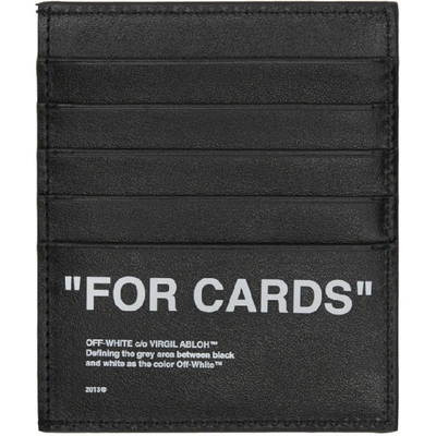 Shop Off-white Black Bold Quote Card Holder