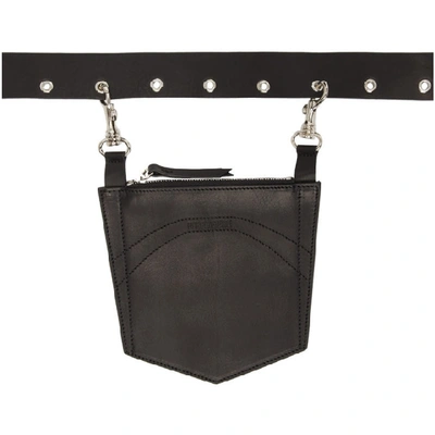 Shop Dheygere Black Pocket Belt