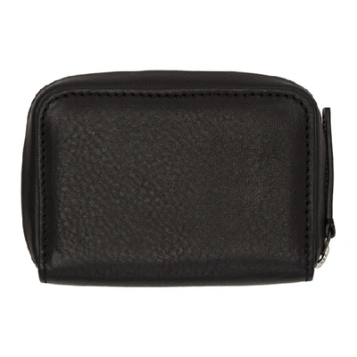 Shop Ann Demeulemeester Black Andras Zip Wallet In Andra Blk