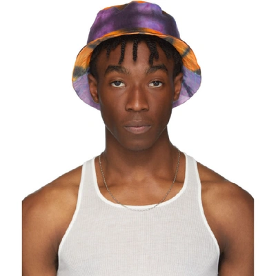 Shop Agr Ssense Exclusive Reversible Multicolor Tie-dye Bucket Hat