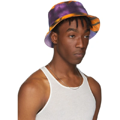 Shop Agr Ssense Exclusive Reversible Multicolor Tie-dye Bucket Hat