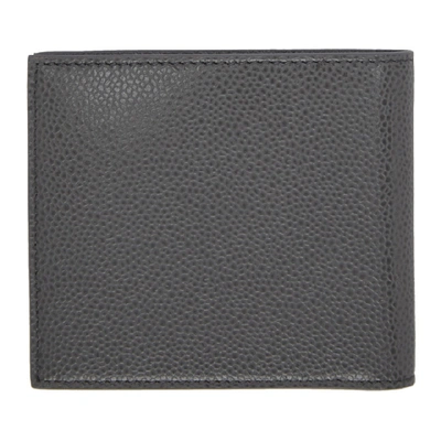 Shop Thom Browne Grey Striped Bifold Wallet In 025 Dkgry