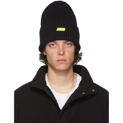 Shop Mcq By Alexander Mcqueen Mcq Alexander Mcqueen Black Badge Beanie In 1000 Drkblk