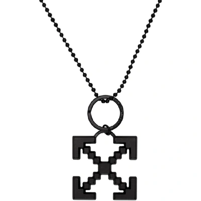 Shop Off-white Black Arrows Scaffolding Necklace In 1010 Blkblk